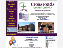Tablet Screenshot of crossroadsunited.ca